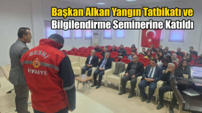 Besni Belediye Başkanı Reşit Alkan, itfaiye ekipleri tarafından Besni Sosyal