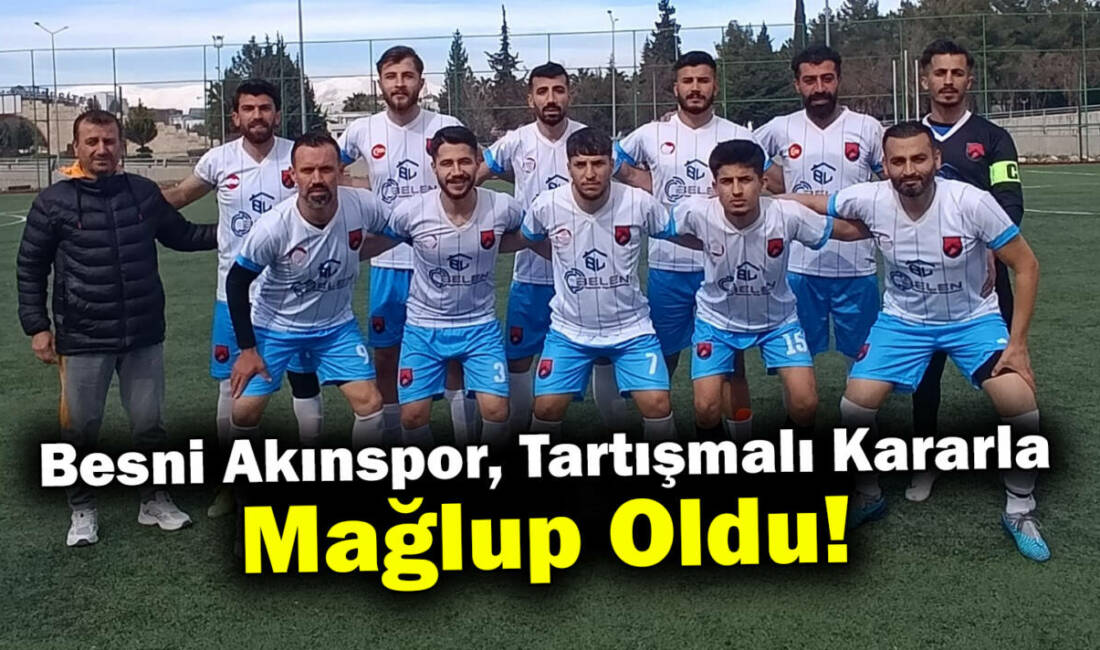 Besni Akınspor, deplasmanda Adıyaman Belediye Spor’a 2-1 mağlup oldu. Müsabakanın