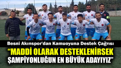 Besni Akınspor Yönetimi, sezon başından bu yana kısıtlı imkanlarla mücadele