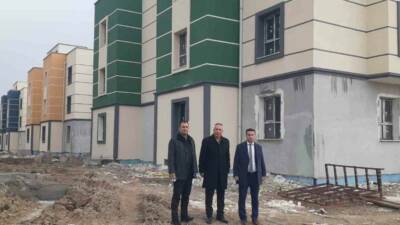 Adıyaman’ın Samsat ilçesinde sosyal konut inşaatları hızla ilerliyor.