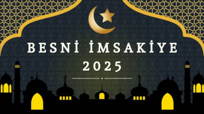 Besni ilçesi için iftar ve sahur, imsak ve namaz vakitleri,