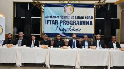 Adıyaman Ticaret ve Sanayi Odası (ATSO) tarafından düzenlenen iftar programı,