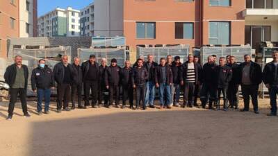 Adıyaman’a, faaliyet gösteren bir inşaat firmasında görevli güvenlik görevlileri, maaş