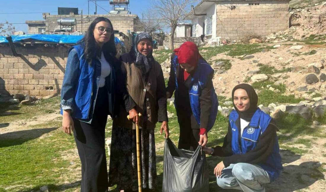 Araban ilçesinde İyilik Haftası kapsamında dezavantajlı ailelere yapılan yardımlar, ailelerin