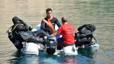 Diyarbakır Su Altı Arama Kurtarma ekibi, Dicle Barajı'nda bot ile