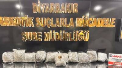 Diyarbakır'da şubat ayında düzenlenen narkotik operasyonlarında 62 kilo skunk, 34