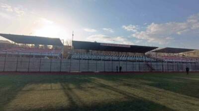 Siirt’in Eruh ilçesinde Eruh Atatürk Stadyumu’nun 480 kişilik yeni tribünü