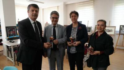 Fransa’nın Türkiye Büyükelçisi Isabelle Dumont ve Müsteşar Constantin Prevelakis, Adıyaman