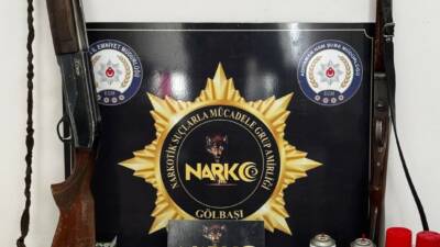 Adıyaman Gölbaşı İlçe Emniyet Müdürlüğü ekiplerince yapılan uyuşturucu operasyonunda çok