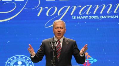 İçişleri Bakanı Ali Yerlikaya, Batman'da yaptığı konuşmada Türkiye'nin farklı etnik