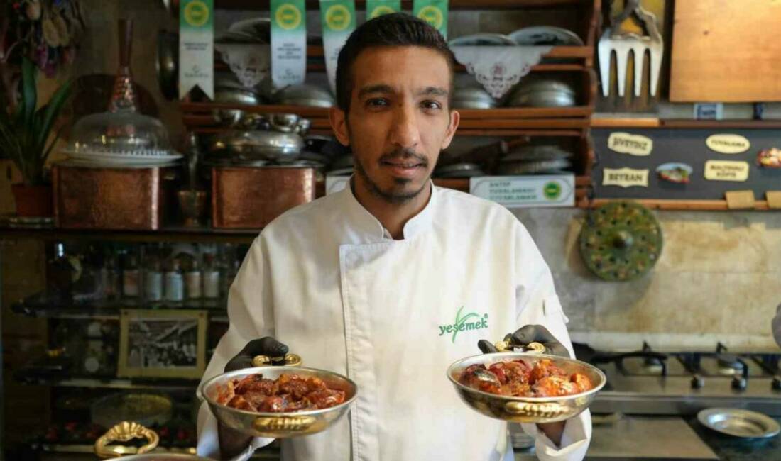 Gaziantep'te Ramazan ayında en popüler yemeklerden biri olan ayva kebabı,