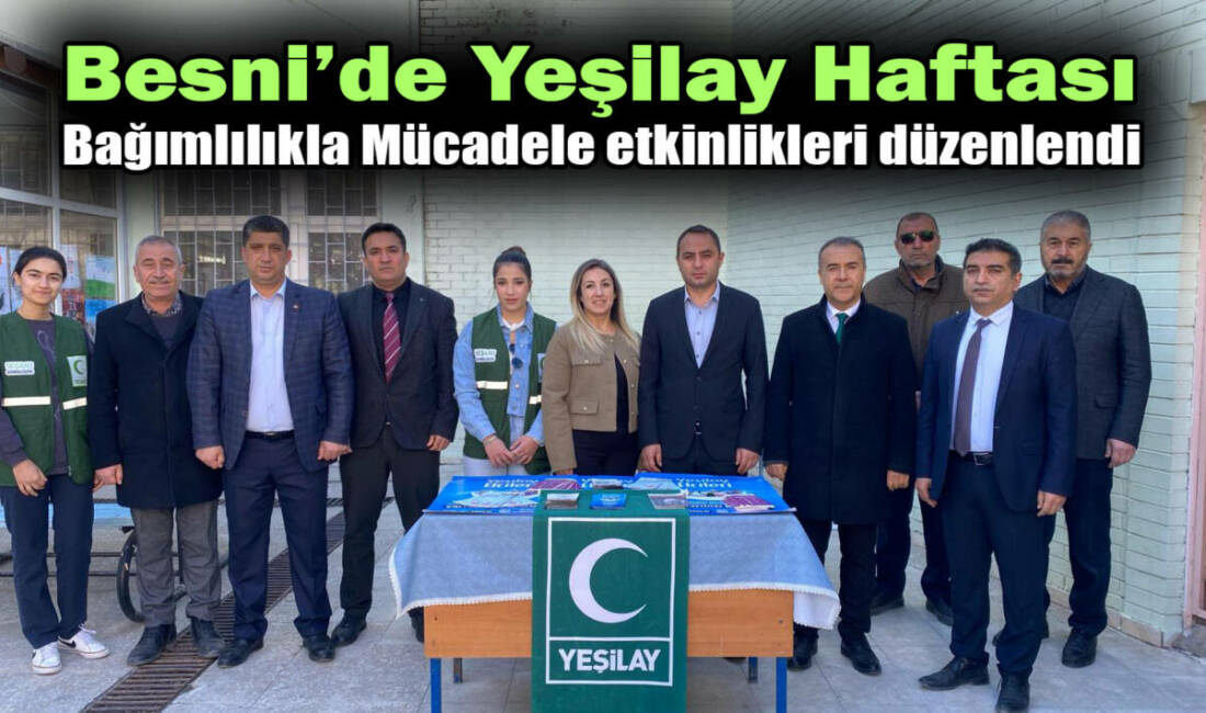 1-7 Mart Yeşilay Haftası kapsamında Besni’de bir dizi etkinlik gerçekleştirildi.