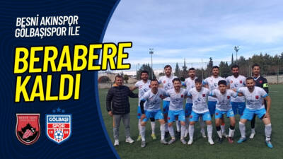 Play-Off 4. hafta mücadelesinde Besni Akınspor, sahasında Gölbaşıspor ile 1-1