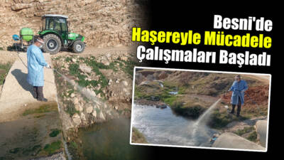 Besni Belediyesi Zabıta Müdürlüğü’ne bağlı Veteriner ve Çevre Sağlığı ekipleri,