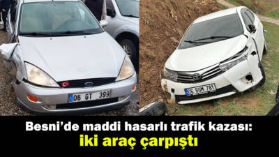 Besni'ye bağlı Köseceli Beldesi’nin Tetirli Mahallesi ile Çakırhüyük arasında meydana