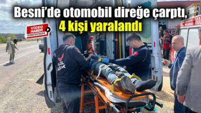 Besni ile Gaziantep arasında bulunan Kurugöl mevkiinde meydana gelen trafik