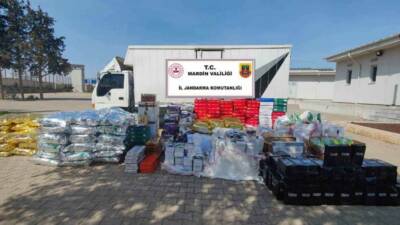 Mardin’in Derik ilçesi Kovalı Mahallesinde, İl Jandarma Komutanlığı Kaçakçılık ve
