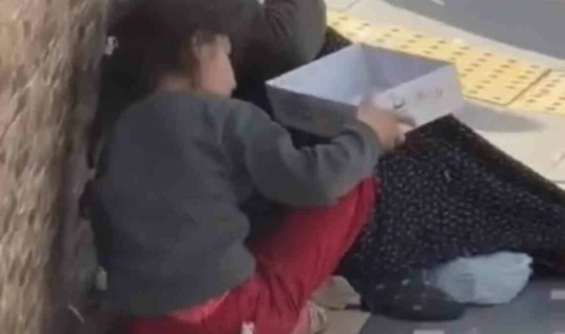Mardin’de özel bir hastanenin önünde dilencilik yapan bir kadının, yaklaşık