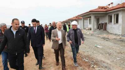 Kahramanmaraş merkezli 6 Şubat depremlerinden etkilenen Adıyaman’ın Gölbaşı ilçesine bağlı