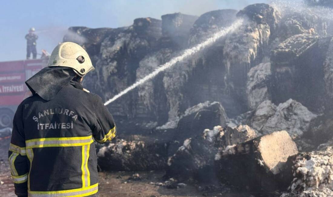 Şanlıurfa'nın Suruç ilçesinde seyir halindeki bir tır, pamuk yüklü olduğu