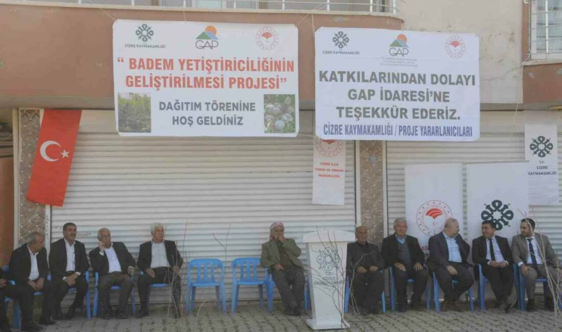 Şırnak'ın Cizre ilçesinde tarımı desteklemek amacıyla 42 çiftçiye fıstık ve