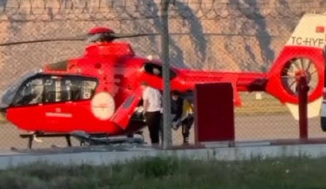 Cizre'de kalp krizi geçiren Hakim Üçkaç, ambulans helikopterle Diyarbakır'a nakledilerek