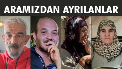 13-15.04.2025 tarihlerine ait Besni’de Vefat Edenler köşesi.