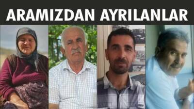 22-23.04.2025 Salı, Çarşamba gününe ait Besni’de Vefat Edenler köşesi.