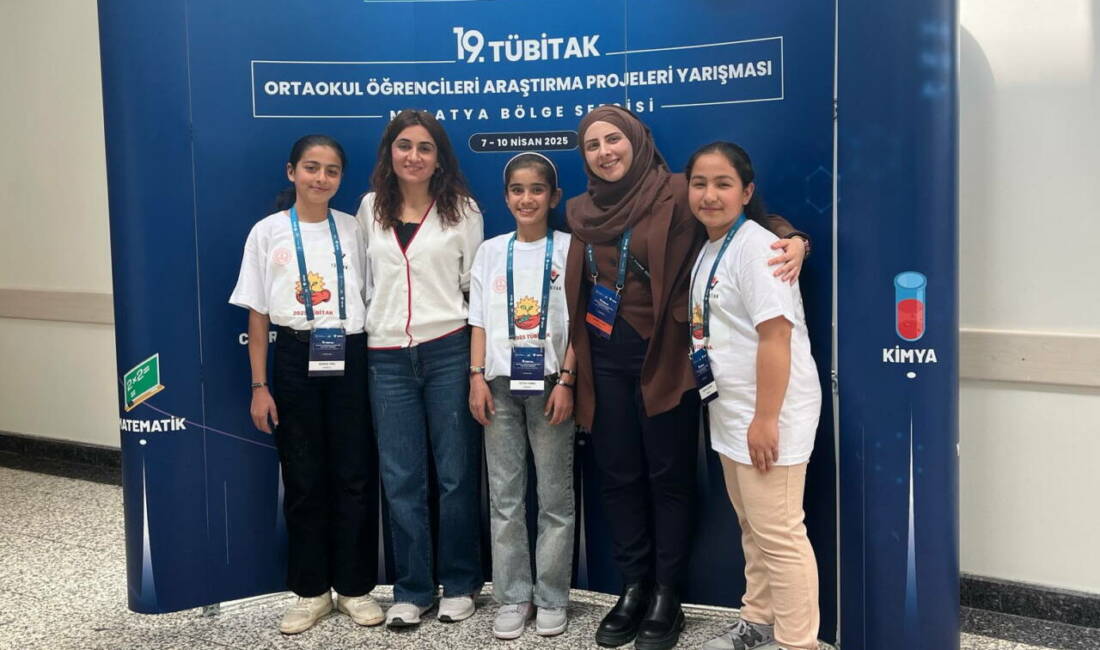 Adıyaman’ın Tut ilçe Kaşlıca Köyü Ortaokulu TÜBİTAK Bölge Finallerine yükseldi.
