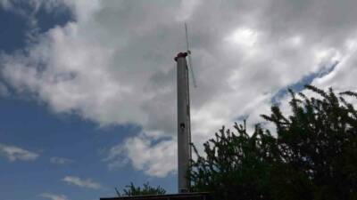 Adıyaman’da, don olaylarına karşı devletin desteğiyle kurduğu don kırıcı pervaneleri