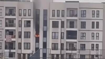 Diyarbakır’ın Bağlar ilçesinde bir binada çıkan yangında 3’ü çocuk 5