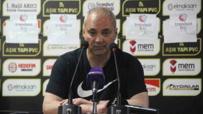 Şanlıurfaspor Teknik Direktörü Erkan Sözeri, Manisa FK maçını kaybettikten sonra