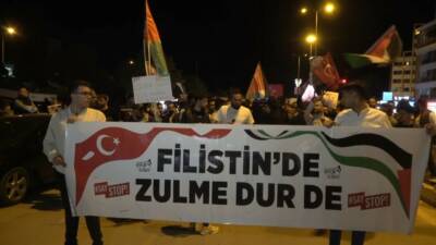 Kilis’te "Filistin İçin İnsanlık Dayanışma Yürüyüşü’ düzenlendi.