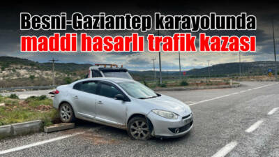 Besni istikametinden Gaziantep yönüne seyir halinde olan 06 EDG 537