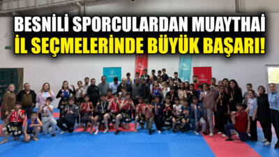 Adıyaman’da düzenlenen Okul Sporları Küçükler ve Yıldızlar Muaythai İl Seçmelerinde,
