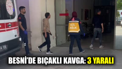 Besni’de alkol alan üç arkadaşın şakalaşması bıçaklı kavgaya dönüştü. Olayda