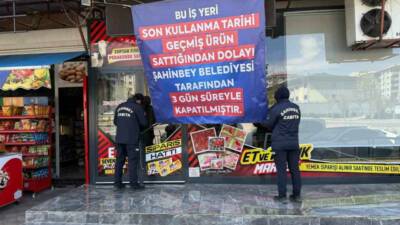 Gaziantep Şahinbey Belediyesi, yapılan denetimlerde son kullanma tarihi geçmiş ürün