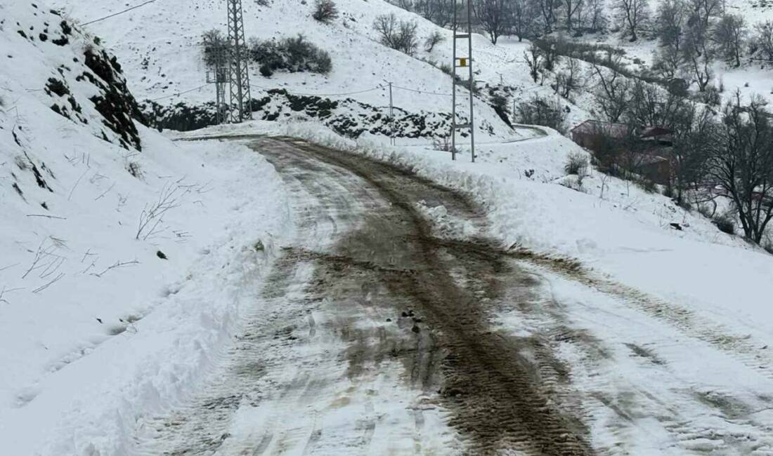 Siirt’in Şirvan ilçesinde kar yağışı nedeniyle kapanan köy ulaşıma açıldı.