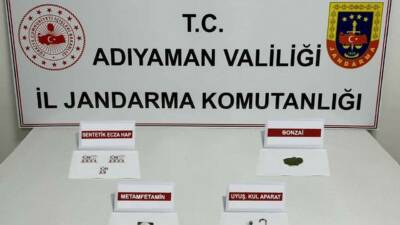 Adıyaman İl Jandarma Komutanlığı ekiplerince yapılan uyuşturucu denetimlerinde 16 şahıs