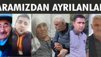 15-16-17-18.05.2025 Perşembe, Cuma, Cumartesi, Pazar gününe ait Besni’de Vefat Edenler