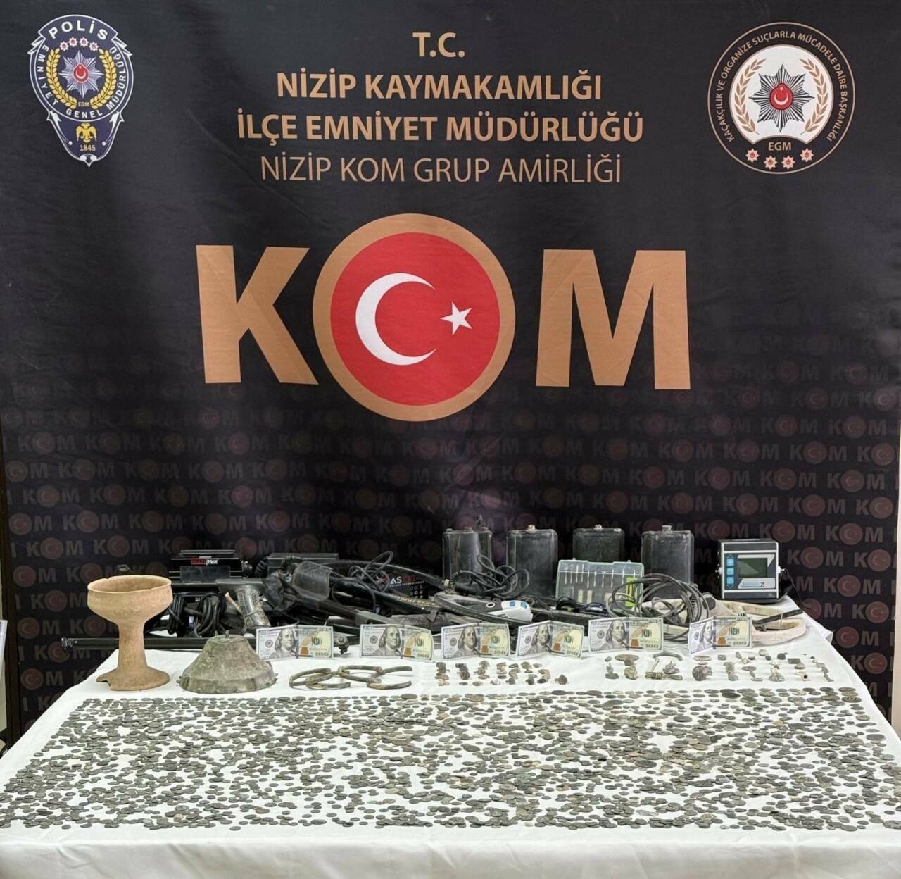 Nizip ilçesinde gerçekleştirilen operasyonda, kaçakçılıkla mücadele kapsamında 3 bin 127