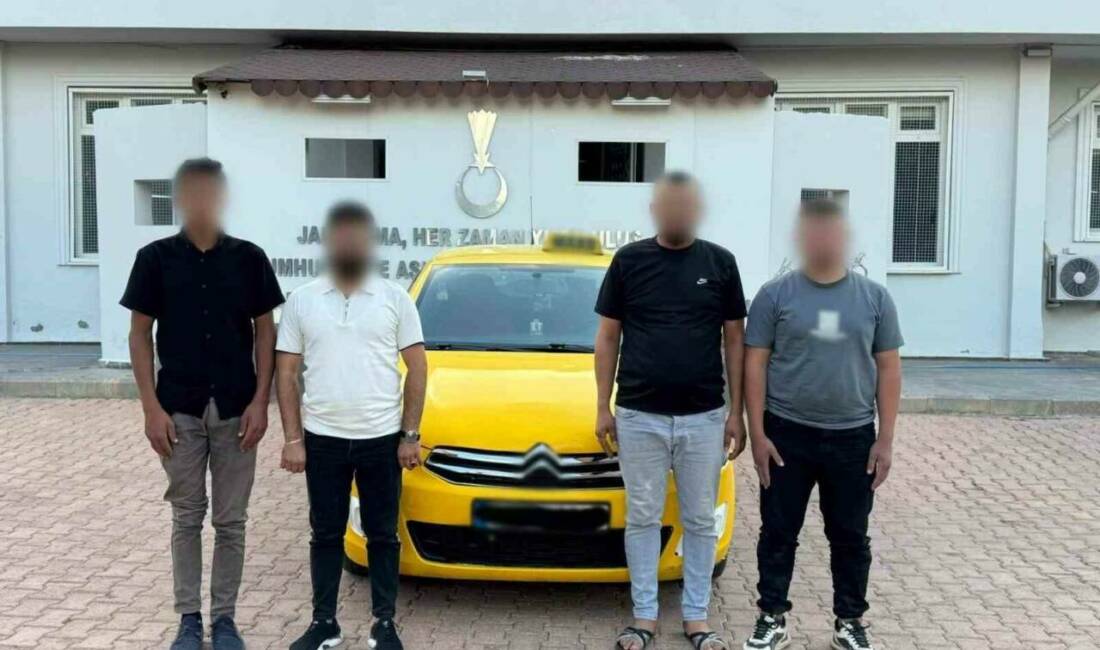 Gaziantep’te jandarma ekiplerinin düzenlediği operasyonda 5 düzensiz göçmen ile 5