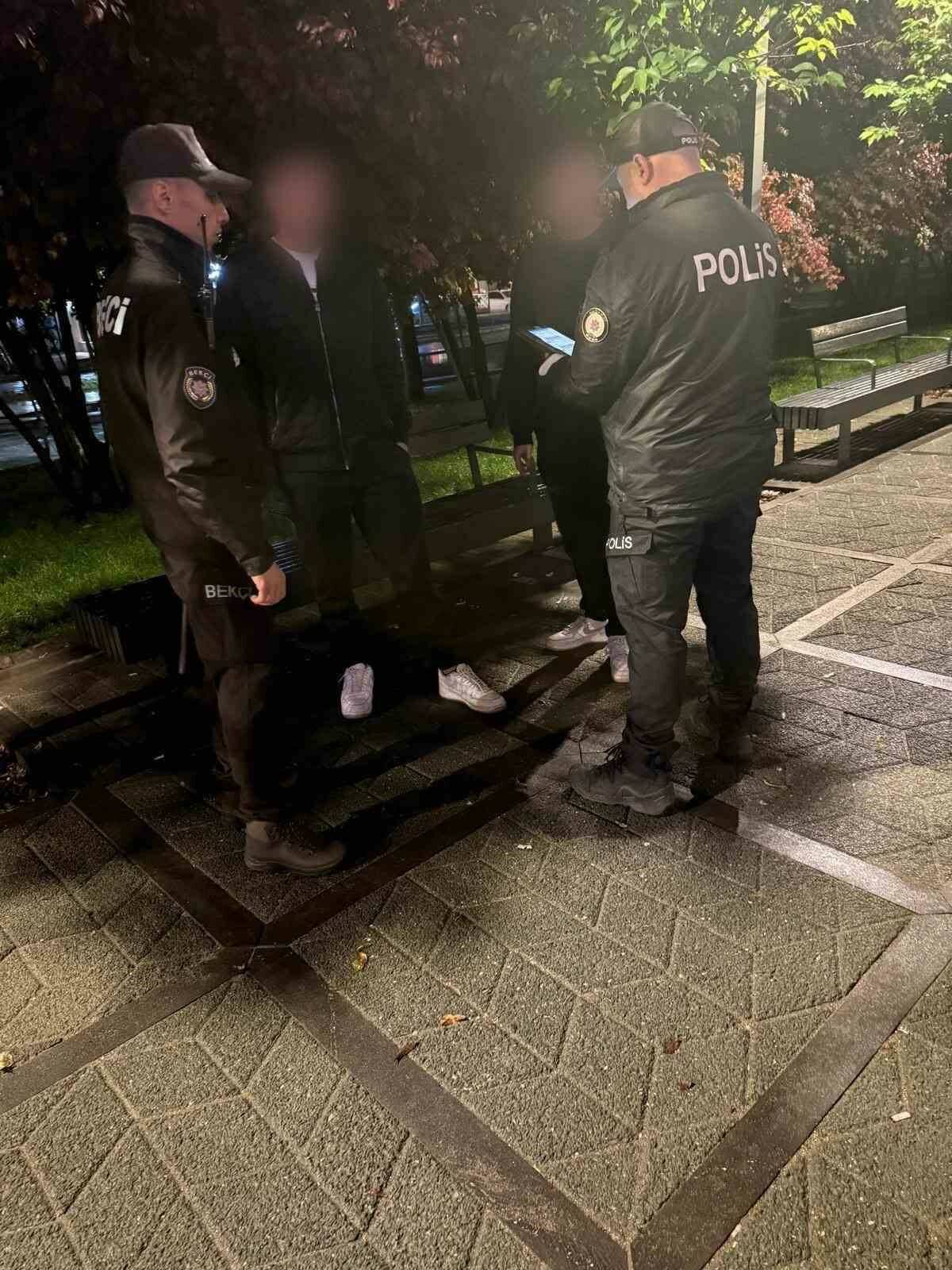 Gaziantep polisi tarafından yapılan huzur-güven uygulamalarında parklarda 716 motosiklet ve