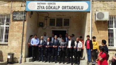 Batman'ın Gercüş ilçesinde Ziya Gökalp Ortaokulu ve Şehit Kadri Yıldız