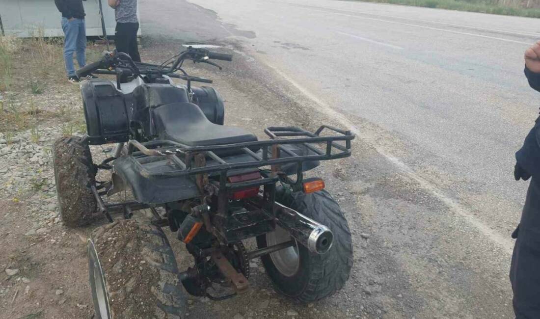 Adıyaman'ın Gölbaşı ilçesinde meydana gelen ATV kazasında, sürücü ve yanındaki
