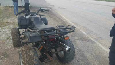 Adıyaman'ın Gölbaşı ilçesinde meydana gelen ATV kazasında, sürücü ve yanındaki