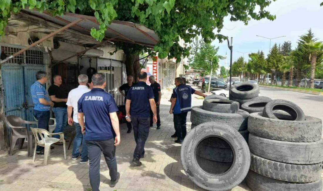 Adıyaman Kahta Belediyesi, kaldırımların işgal edilmesi ve görüntü kirliliğinin önüne