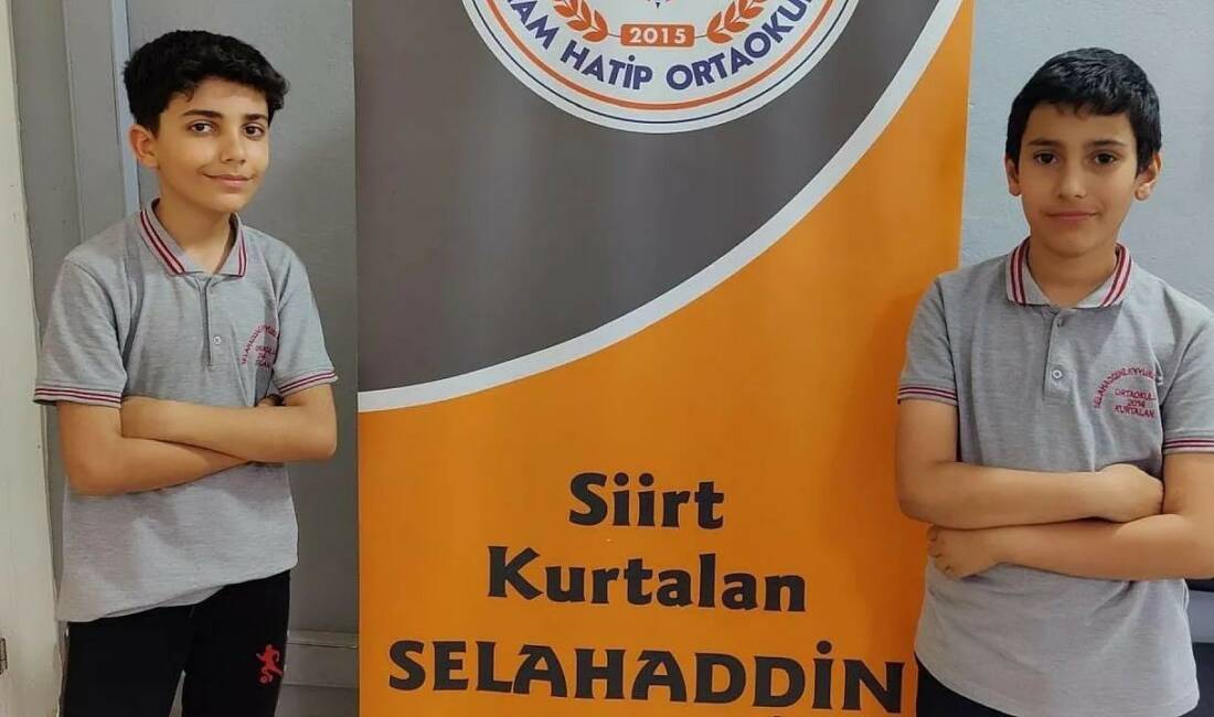 Kurtalanlı öğrenciler bursluluk sınavında Türkiye birincisi oldu Siirt’in Kurtalan ilçesinde bulunan ortaokul öğrencileri Yusuf Toğay ve Mustafa