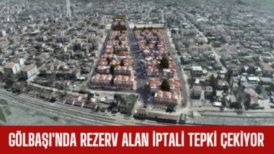 Gölbaşı Turan Özdemir Caddesi'nde rezerv alanın iptali, bölgedeki esnaf ve