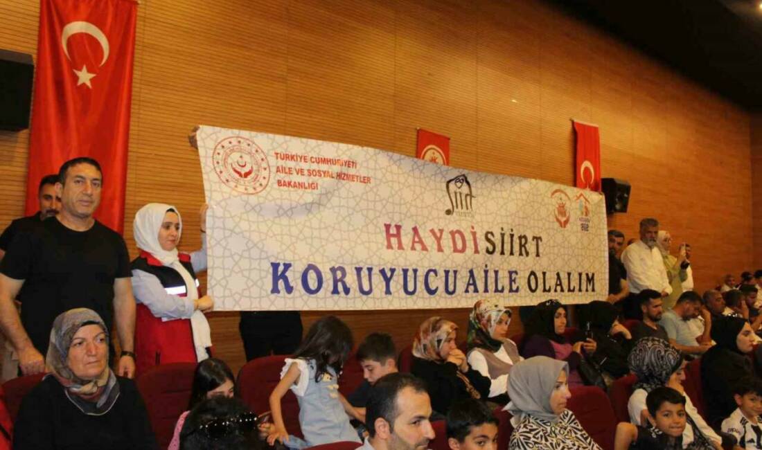 Siirt Aile ve Sosyal Hizmetler İl Müdürlüğü tarafından düzenlenen etkinlikte,
